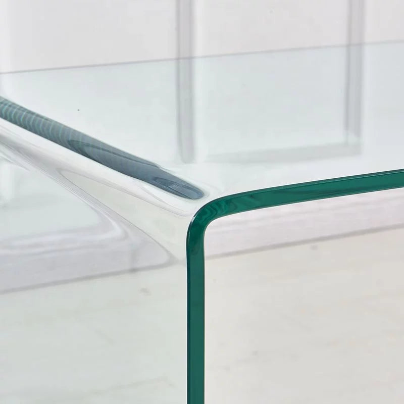 Small Clear Tempered Glass End Table G78827