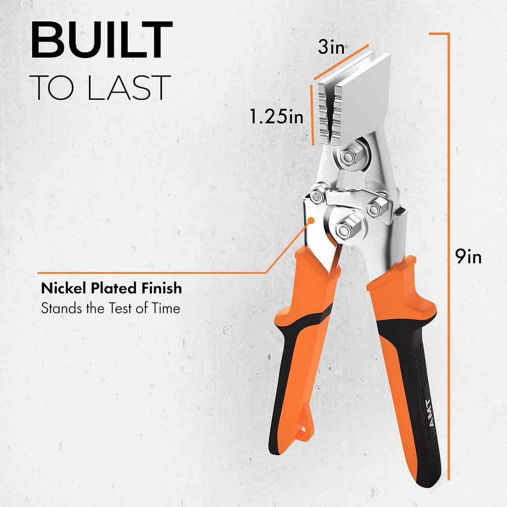 3 Inch Sheet Metal Hand Seamer with 1/4 Depth Markings V62096