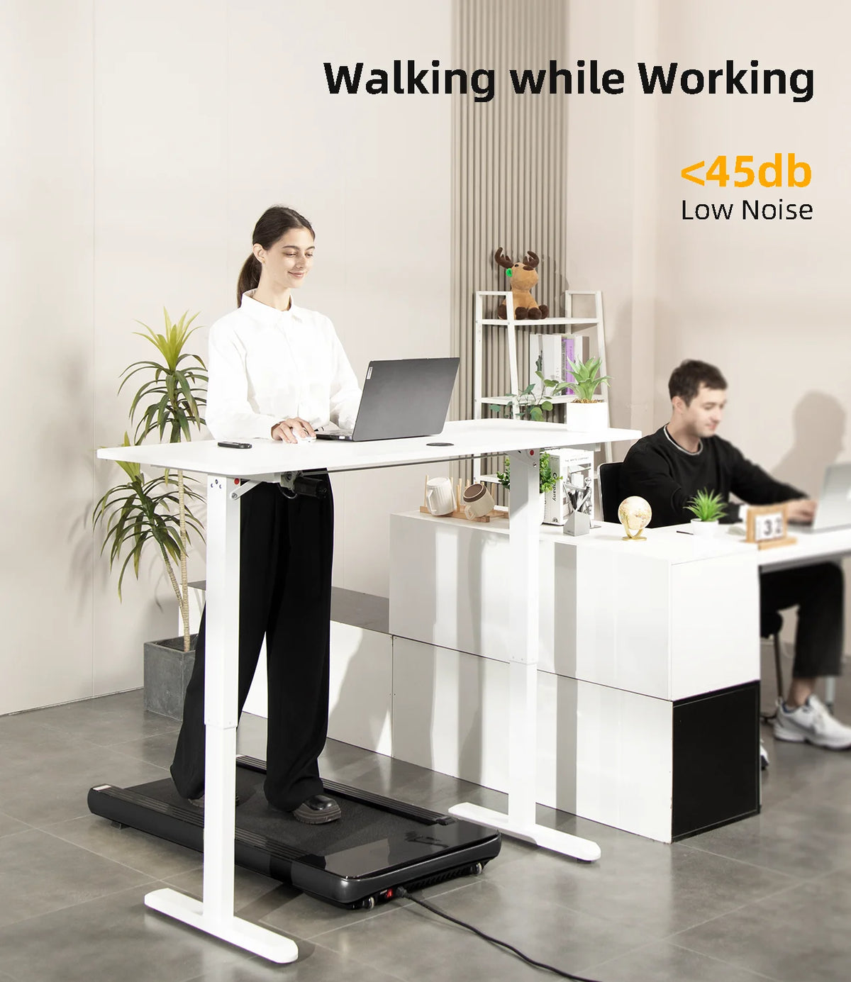 Under Desk Treadmill with Remote Control LED Display T525