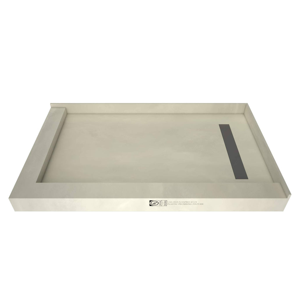 60x22 x 34x22 Double Threshold Shower Base with Drain Top K86785