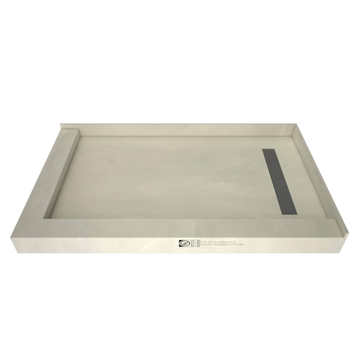 60x22 x 34x22 Double Threshold Shower Base with Drain Top K86785
