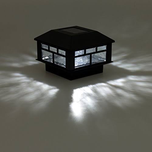 6 Pack Solar Powered Post Cap Light for 4x4 or 5x5 Posts T8740