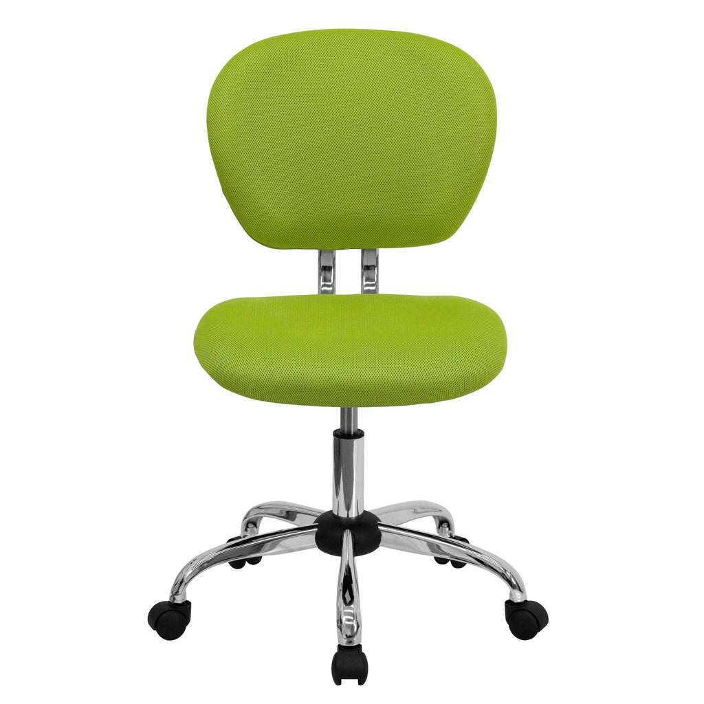 Yellow Mid-Back Mesh Padded Swivel Task Office Chair E491632