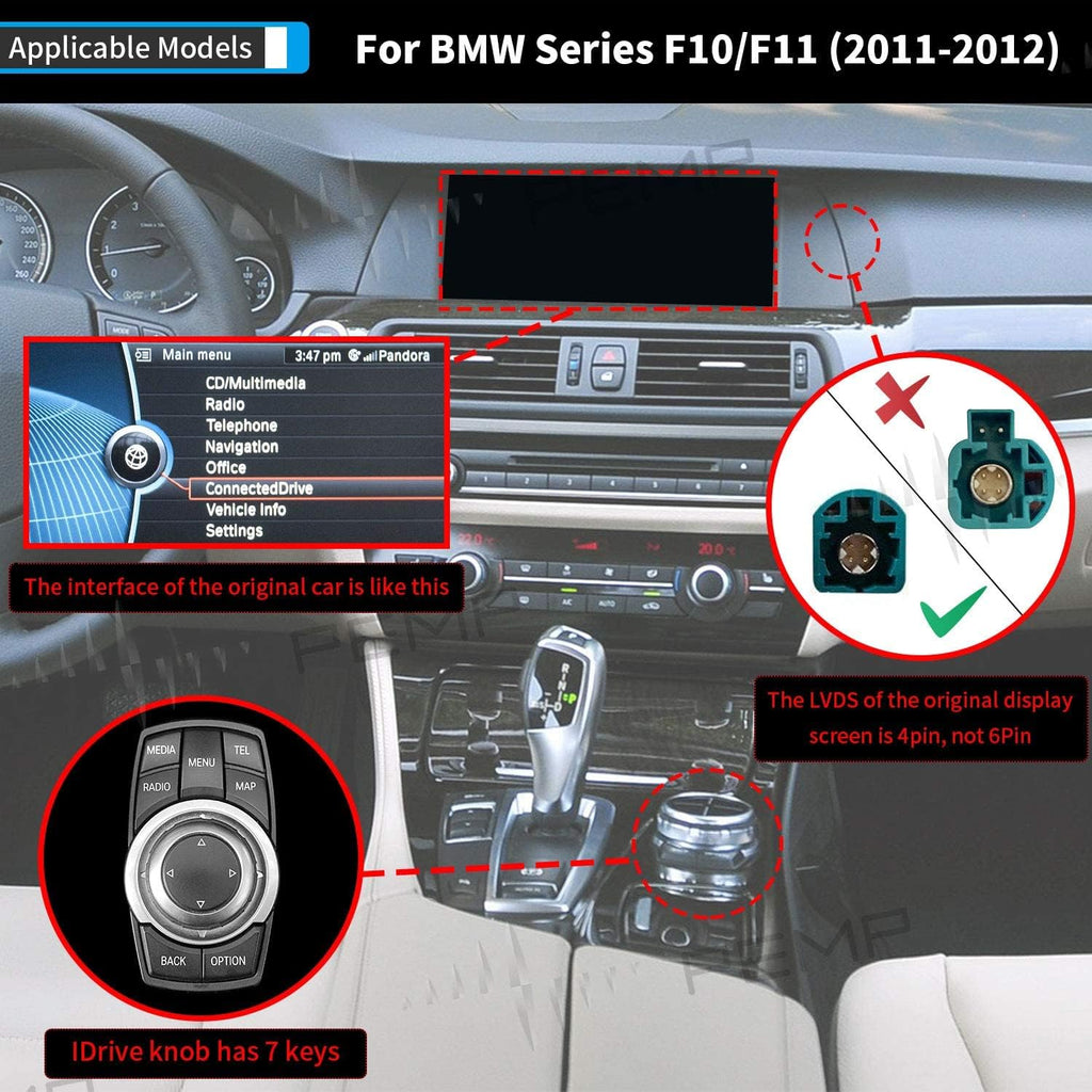 10.25 inch IPS Touch Screen Carplay for BMW F10 F11 L216