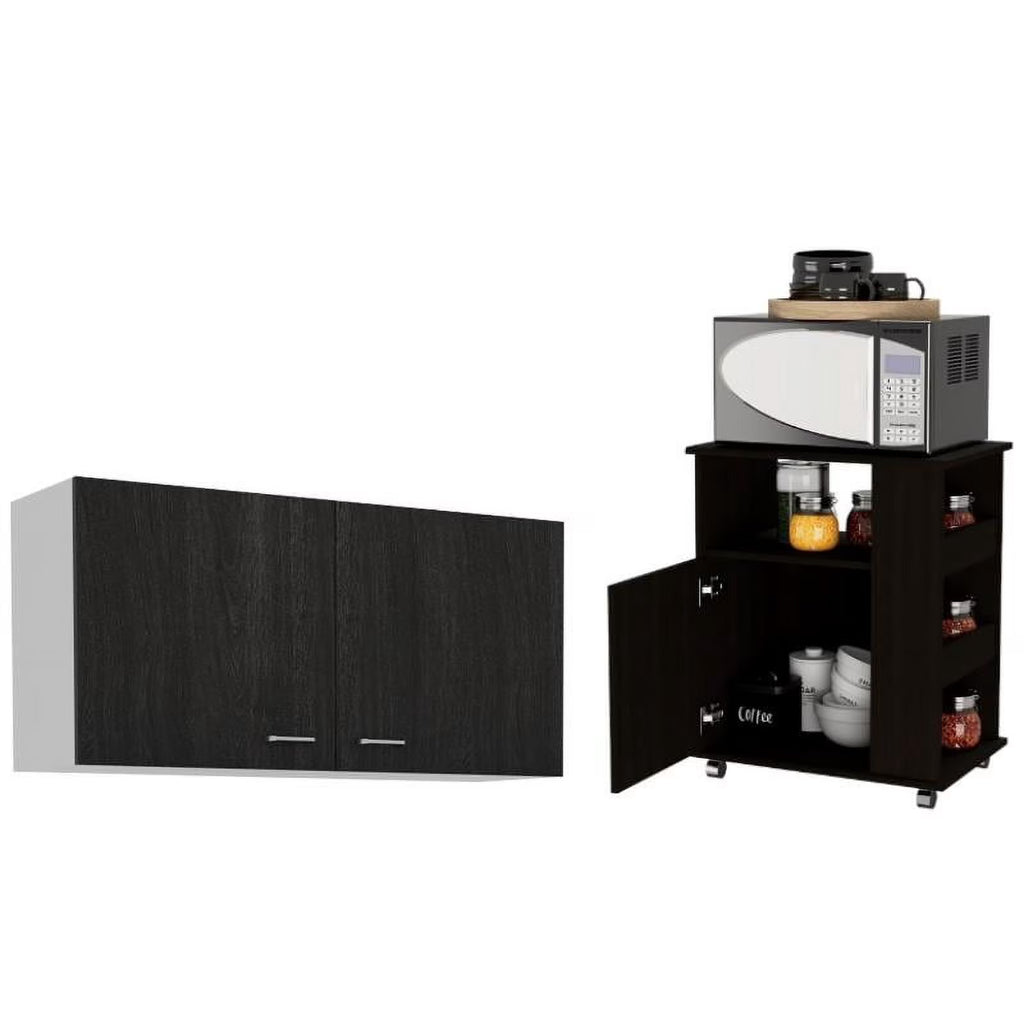 2-Piece Microwave Cabinet Set T1651