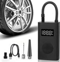 Portable 12V DC Electric Air Compressor Tire Pump Inflator with Pressure Gauge LED Light E85801