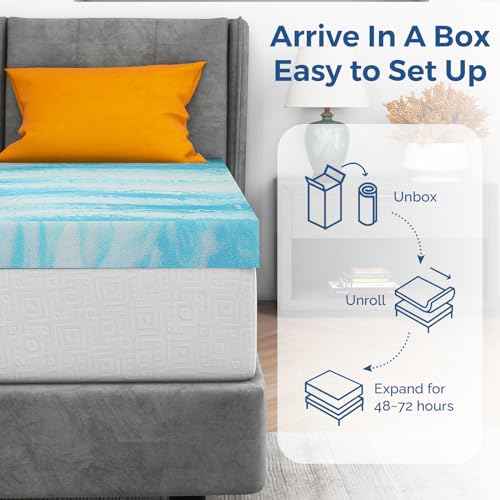 3 Inch Gel Memory Foam Mattress Topper Full I551004
