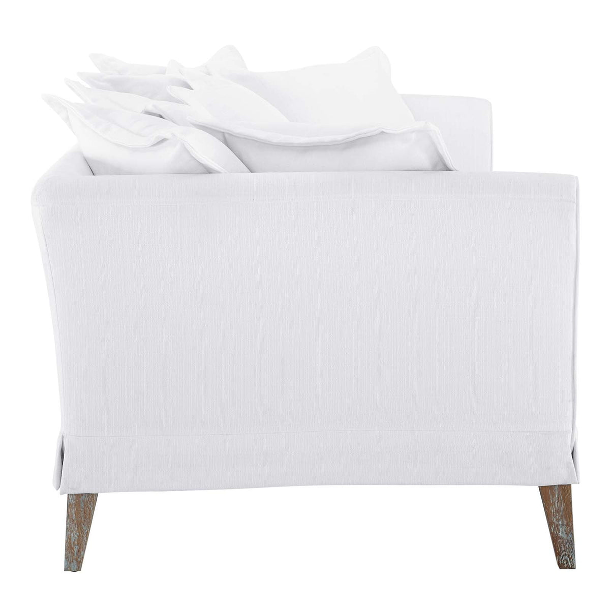 White Fabric Sofa T349161