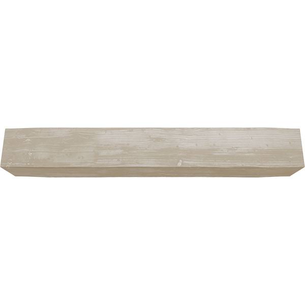 Sandblasted Faux Wood Fireplace Mantel, White Washed E223