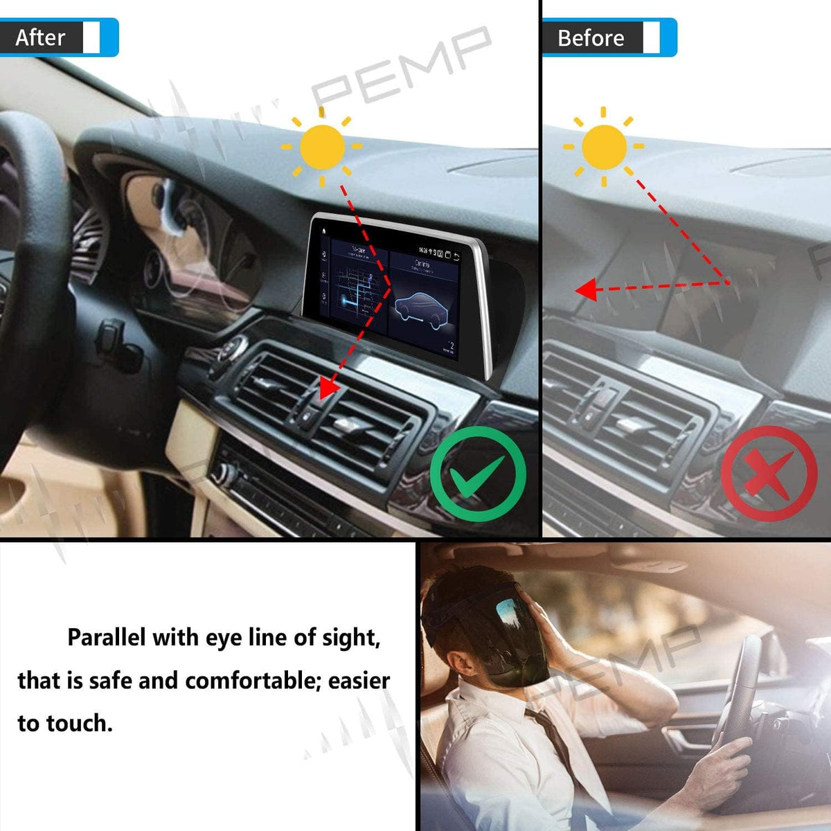 10.25 inch IPS Touch Screen Carplay for BMW F10 F11 L216