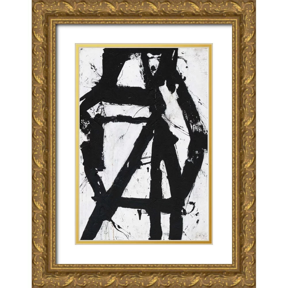 Gold Ornate Wood Framed Art Print Ace of Spades I G838623