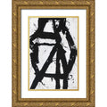 Gold Ornate Wood Framed Art Print Ace of Spades I G838623
