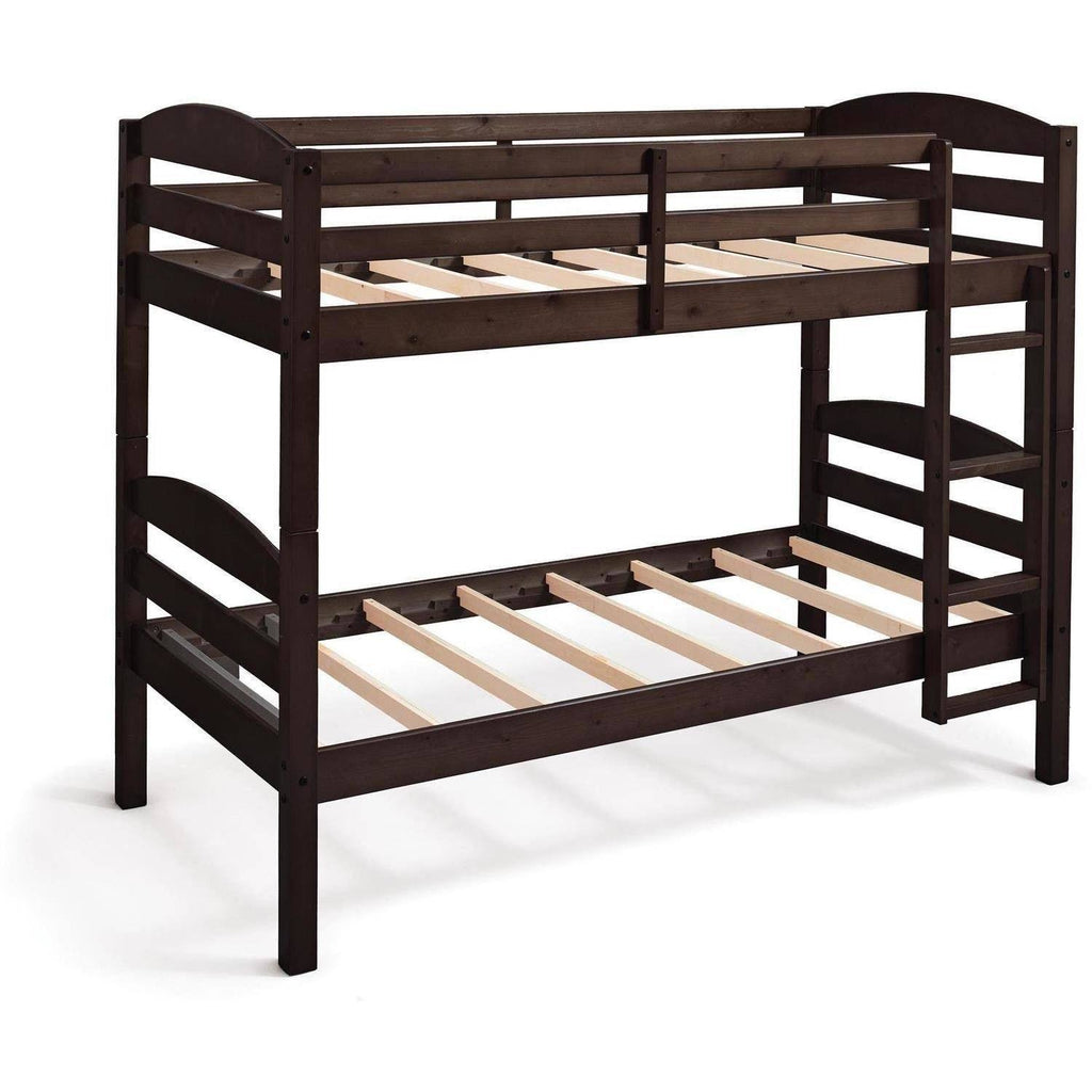 Twin Over Twin Wood Bunk Bed V6480