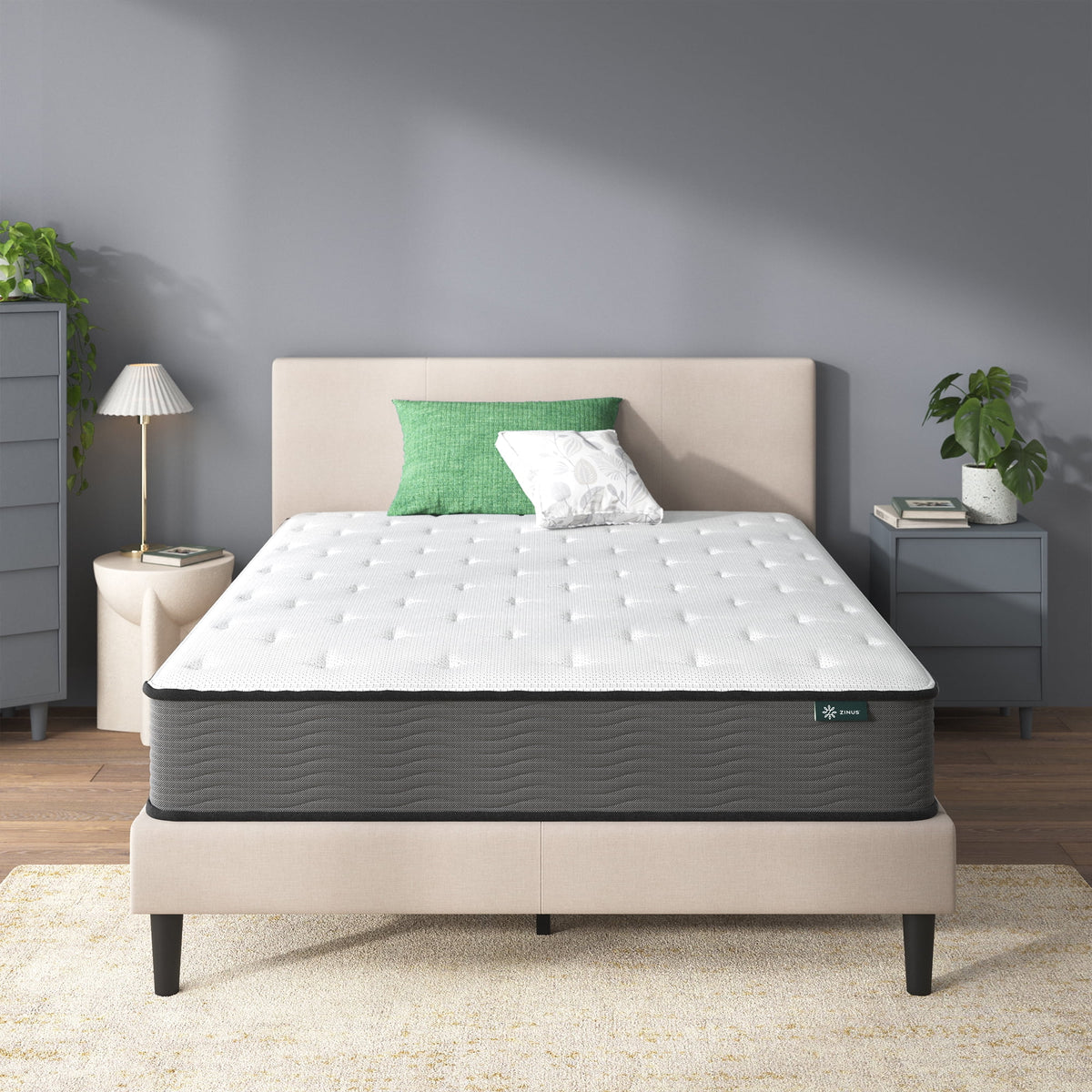Queen Comfort Foam and Pocket Spring Hybrid Mattress Y869