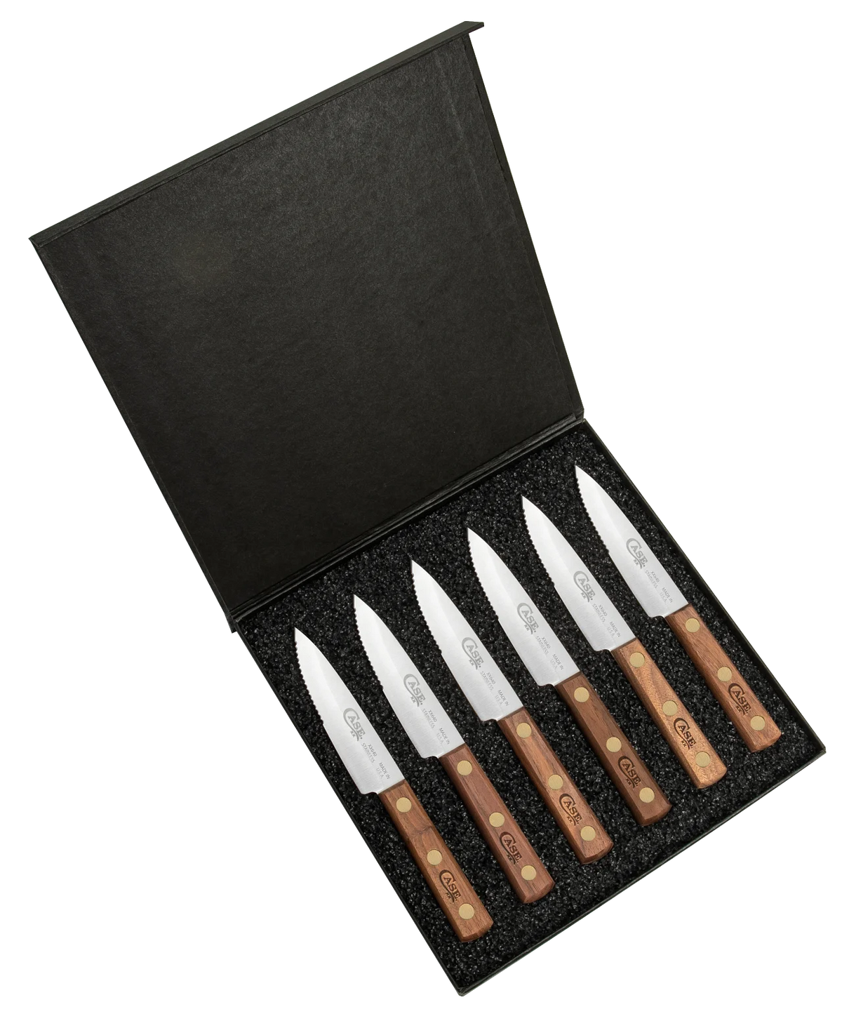Walnut Wood 6-Knife Steak Knives Set O982027