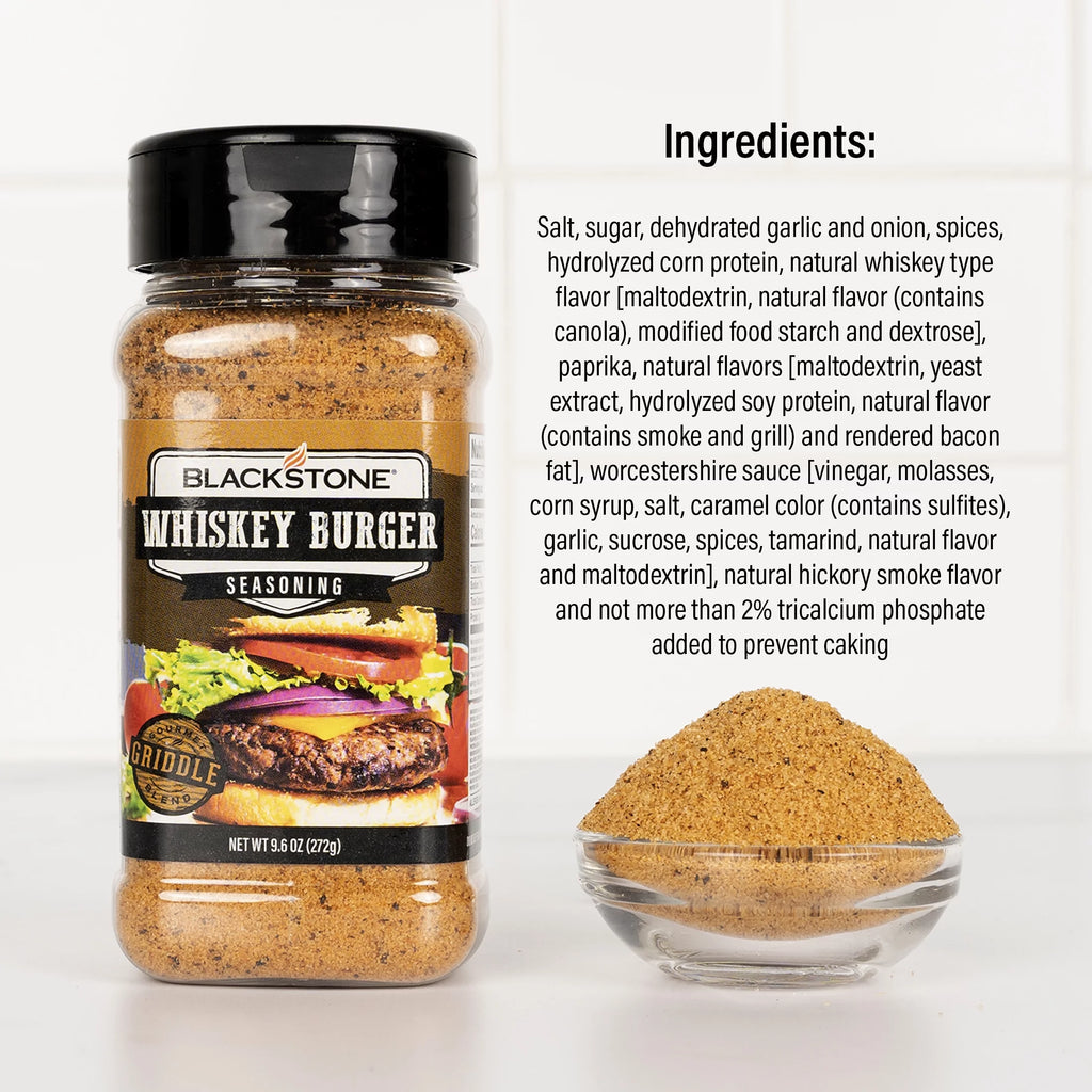 Whiskey Burger Seasoning, 9.6 oz Gluten-Free D335