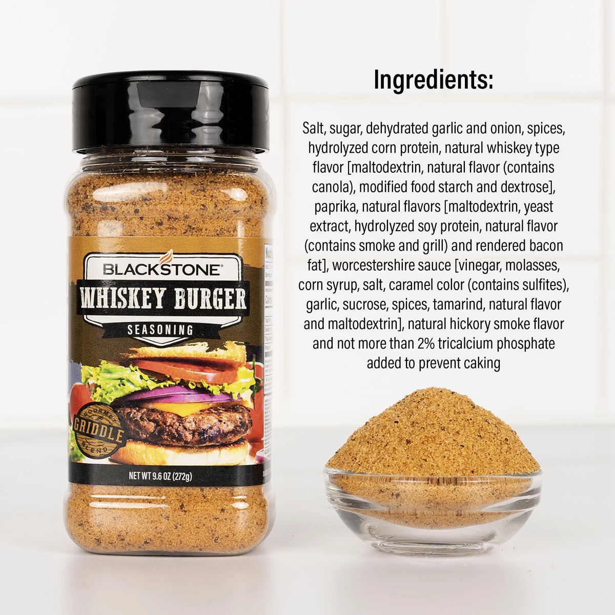 Whiskey Burger Seasoning, 9.6 oz Gluten-Free D335