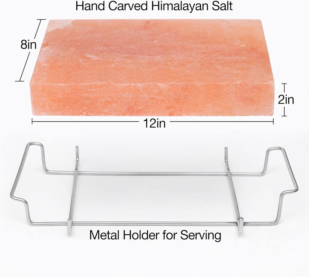 Himalayan Salt Block with Stainless Steel Holder J5623