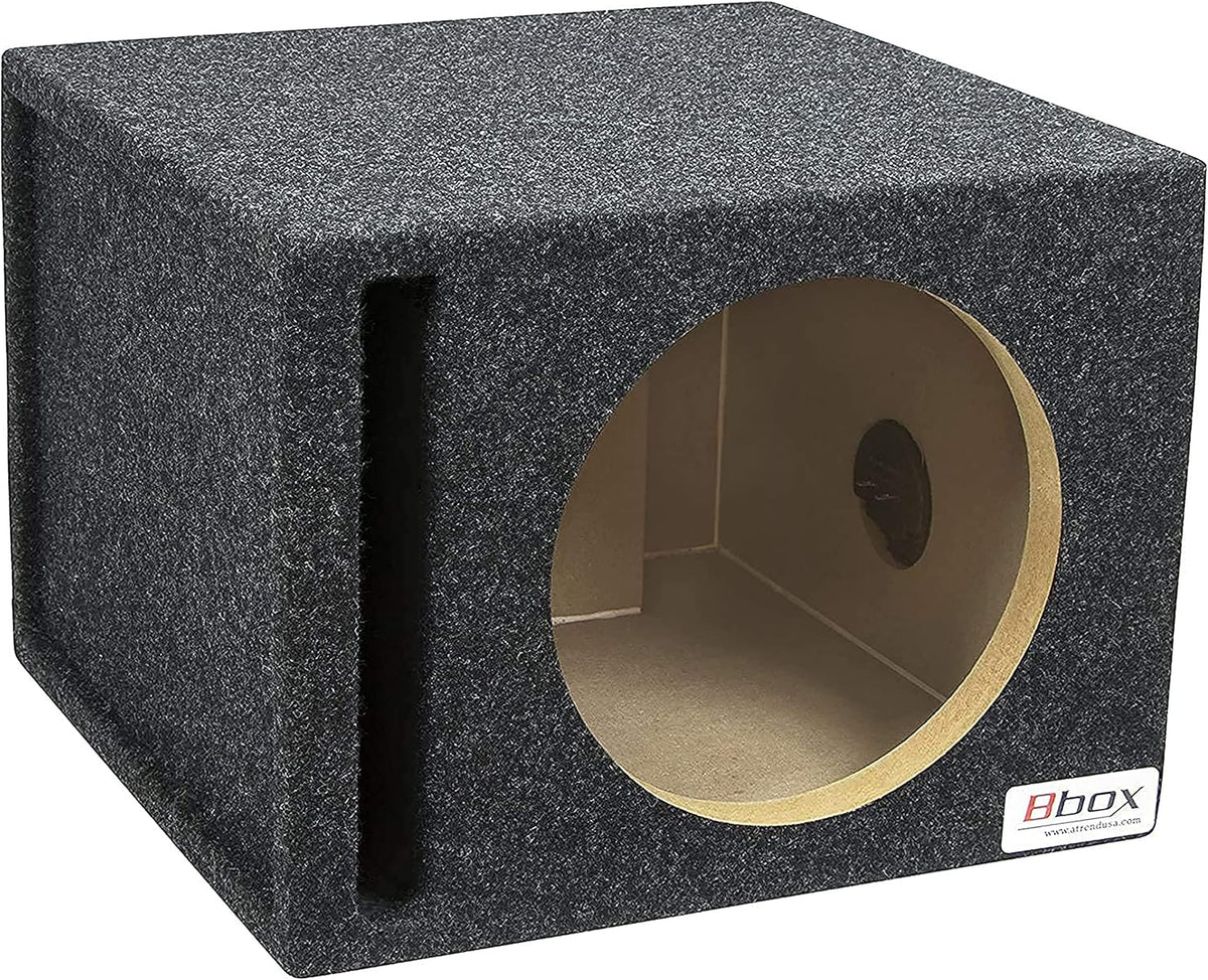 Single 10" Vented Carpeted Subwoofer Enclosure K666