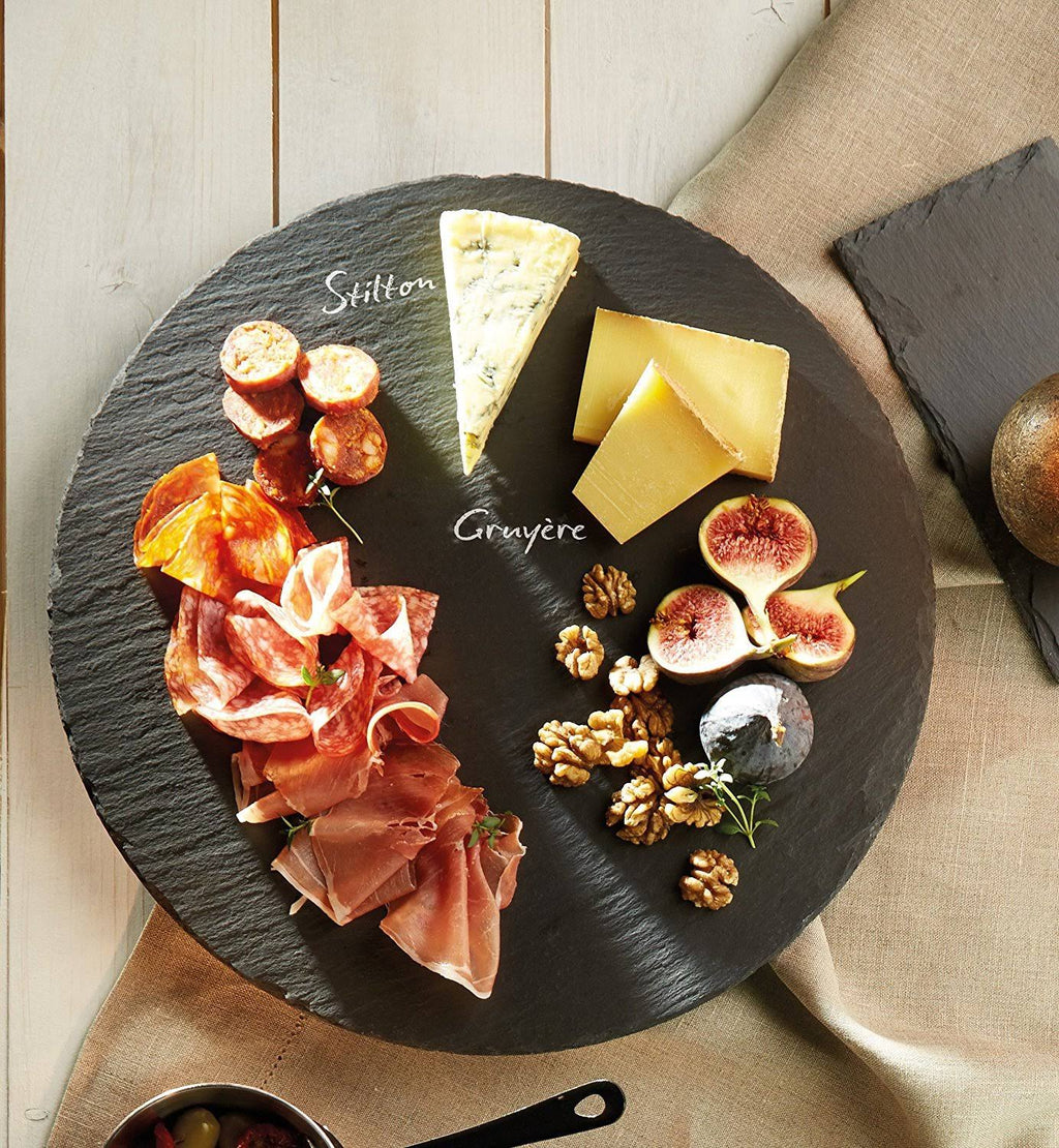 Slate Lazy Susan Turntable Platter, 35 cm J968