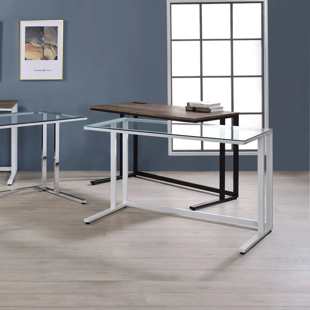 Walnut and Black Writing Desk B484227