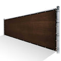 Brown Privacy Fence Screen Mesh with Reinforced Grommets Z86384