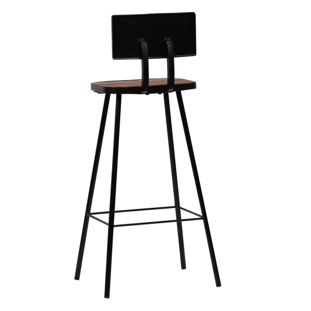 4 pcs Solid Reclaimed Wood Bar Stools R301265