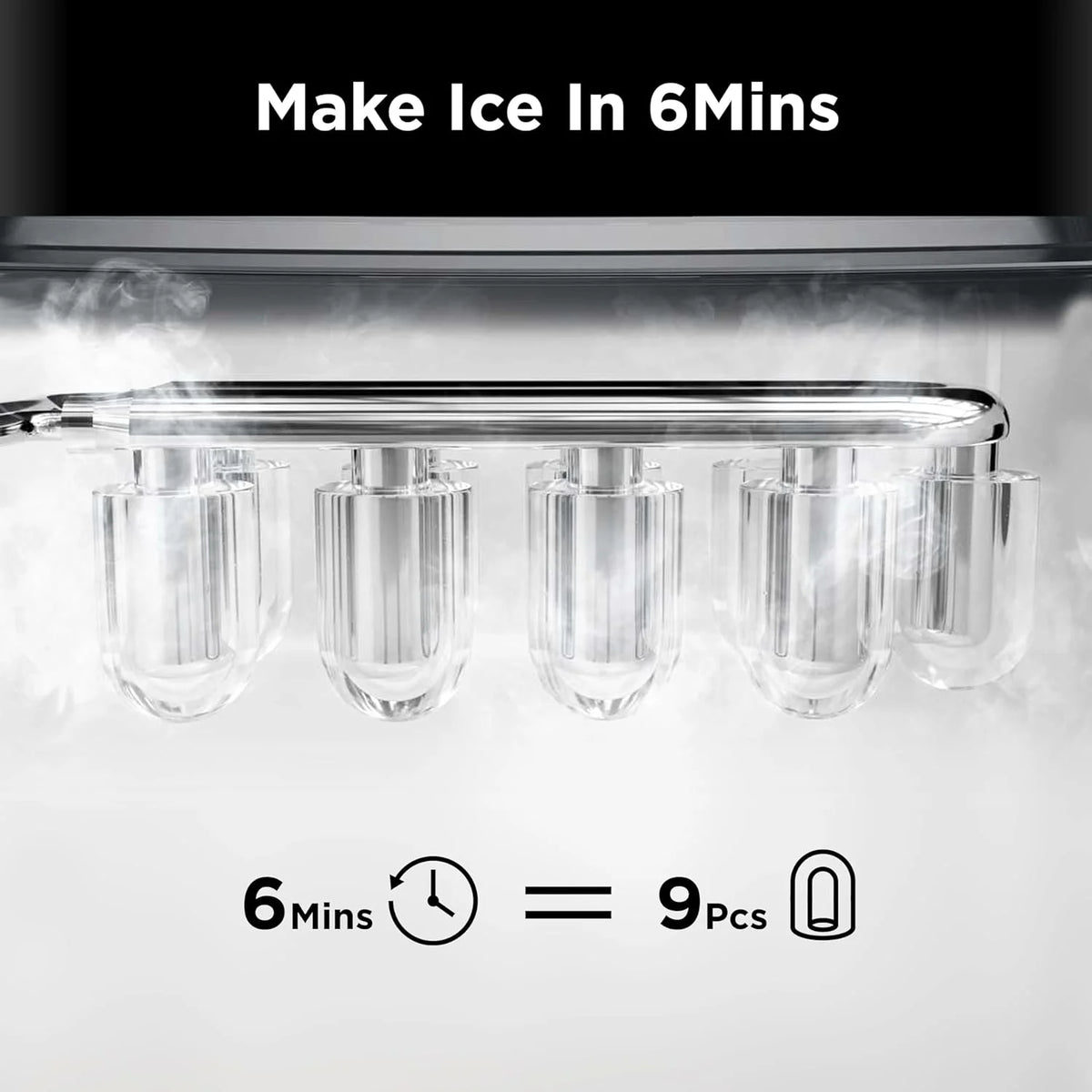 Portable Countertop Ice Maker 26lbs/24hrs Black C617