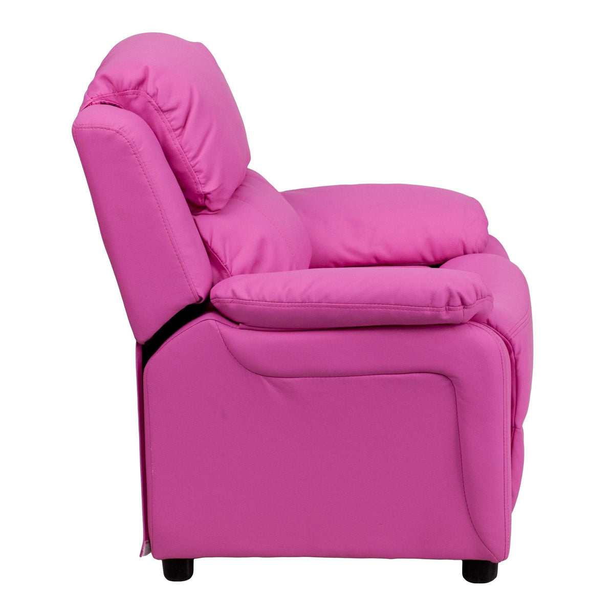 Pink Vinyl Upholstered Recliner N3780