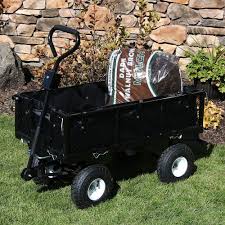 Blue Heavy-Duty Steel Utility Garden Cart with Liner Y6812