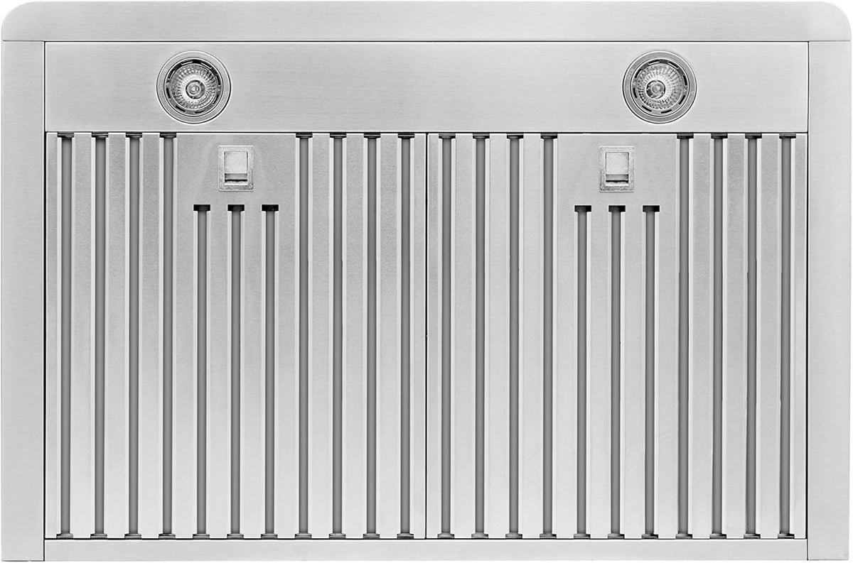 30 Inch Under Cabinet Stainless Steel Range Hood with Baffle Filters V200