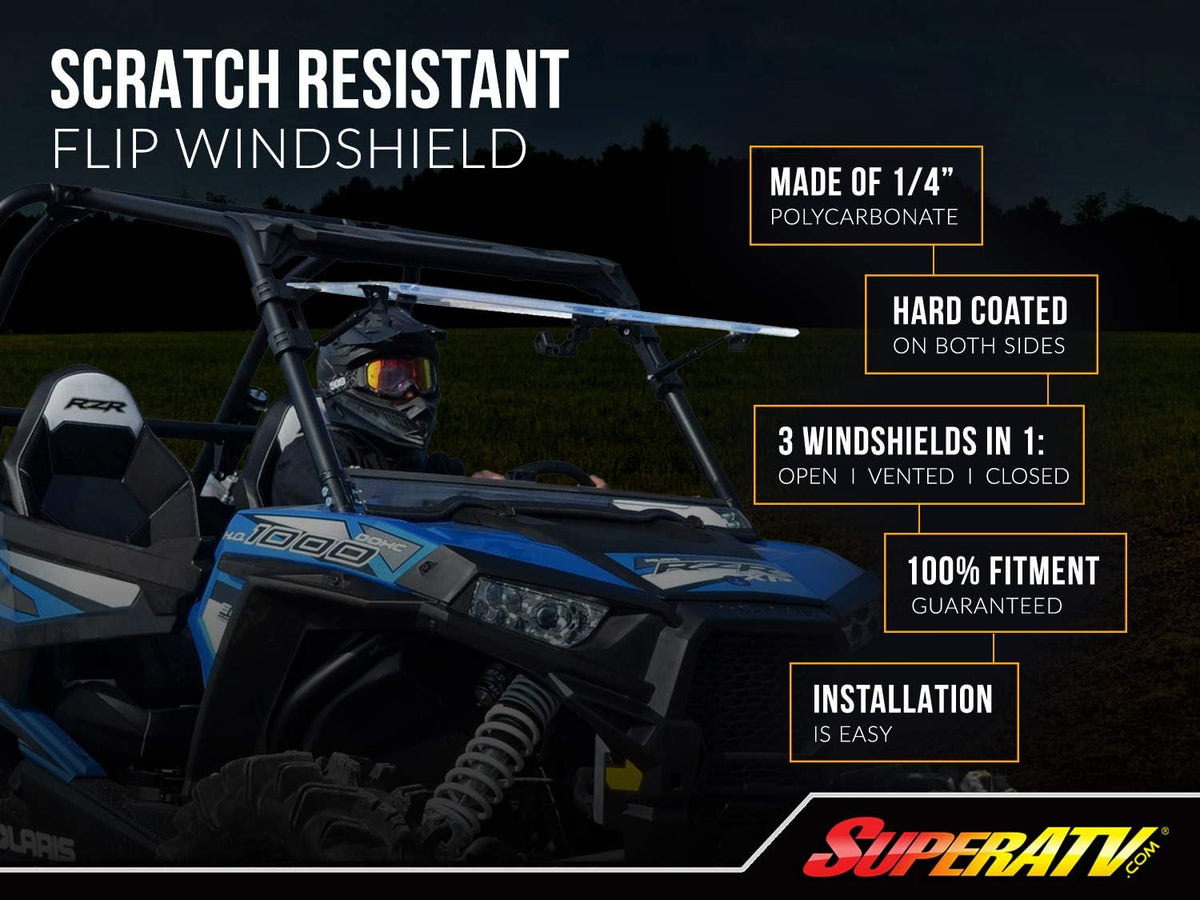 Scratch Resistant Windshield, 1/4" Polycarbonate B5864