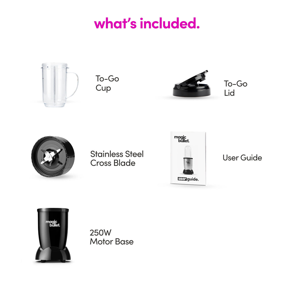 4 Piece Personal Blender Black D4867
