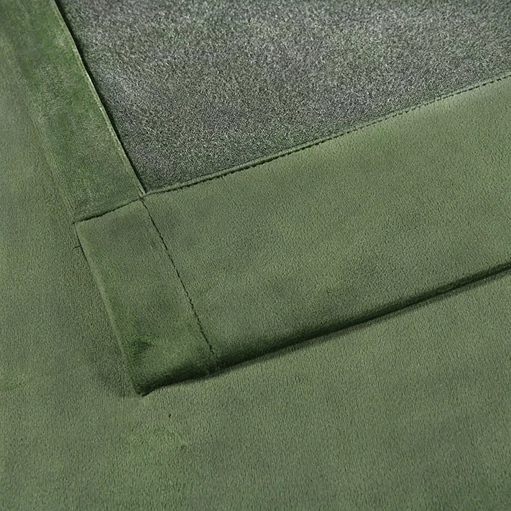Evergreen Velvet Room Darkening Curtain Panel Pair with Rod Pocket E470