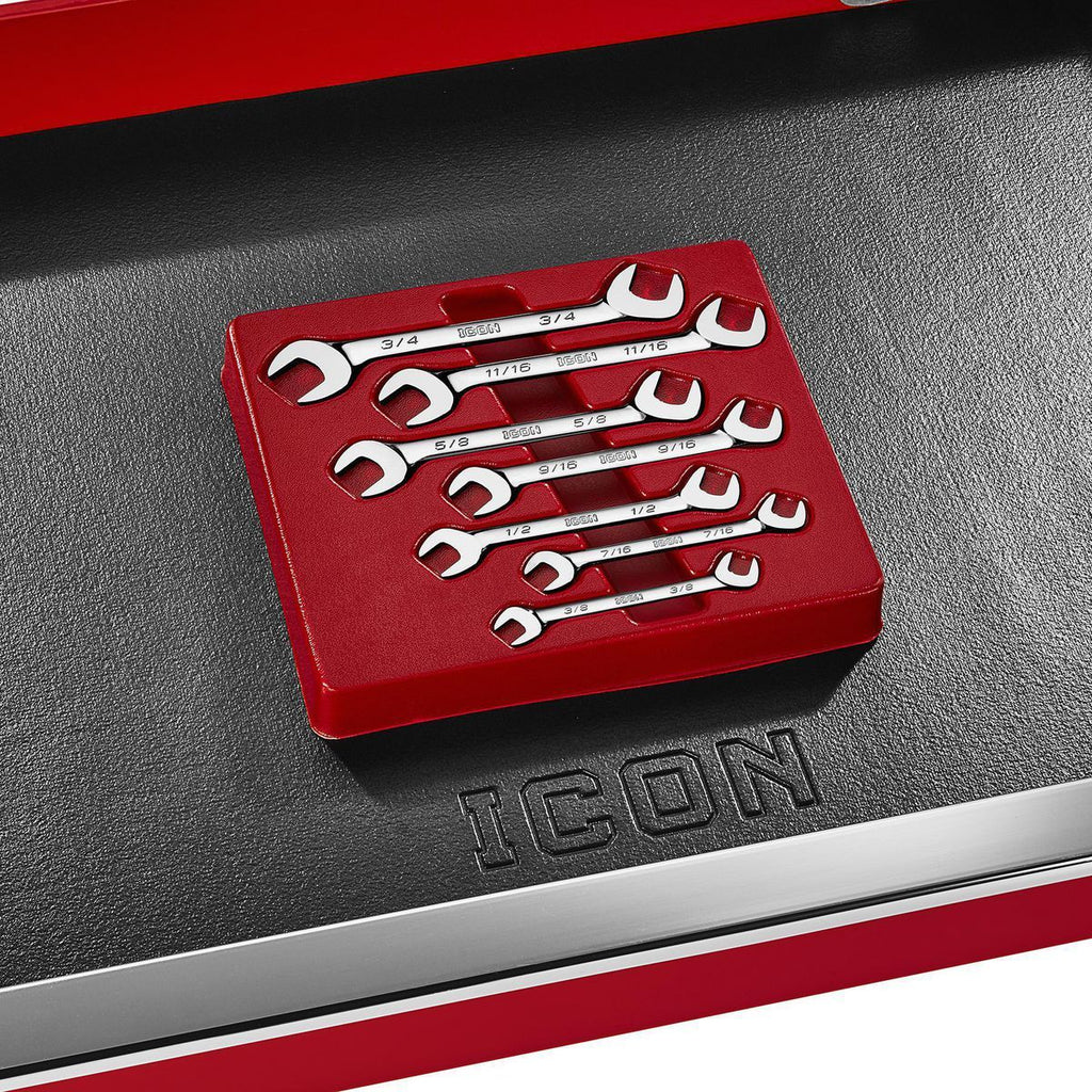 Angled Open-End Wrench Set, 7-Piece M429