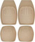 Gray 4-Piece Rubber Floor Mats C844