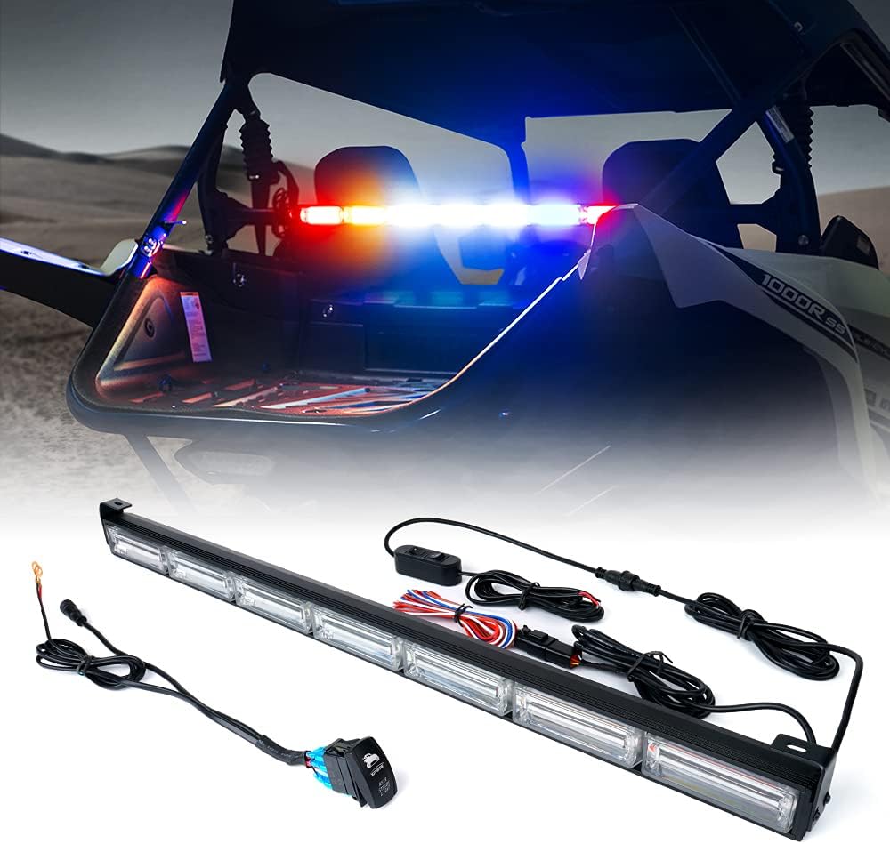 30 UTV Chase Strobe Flashing Light Bar with Brake Reverse Turn Signal Function Rear Safety Lightbar I3343