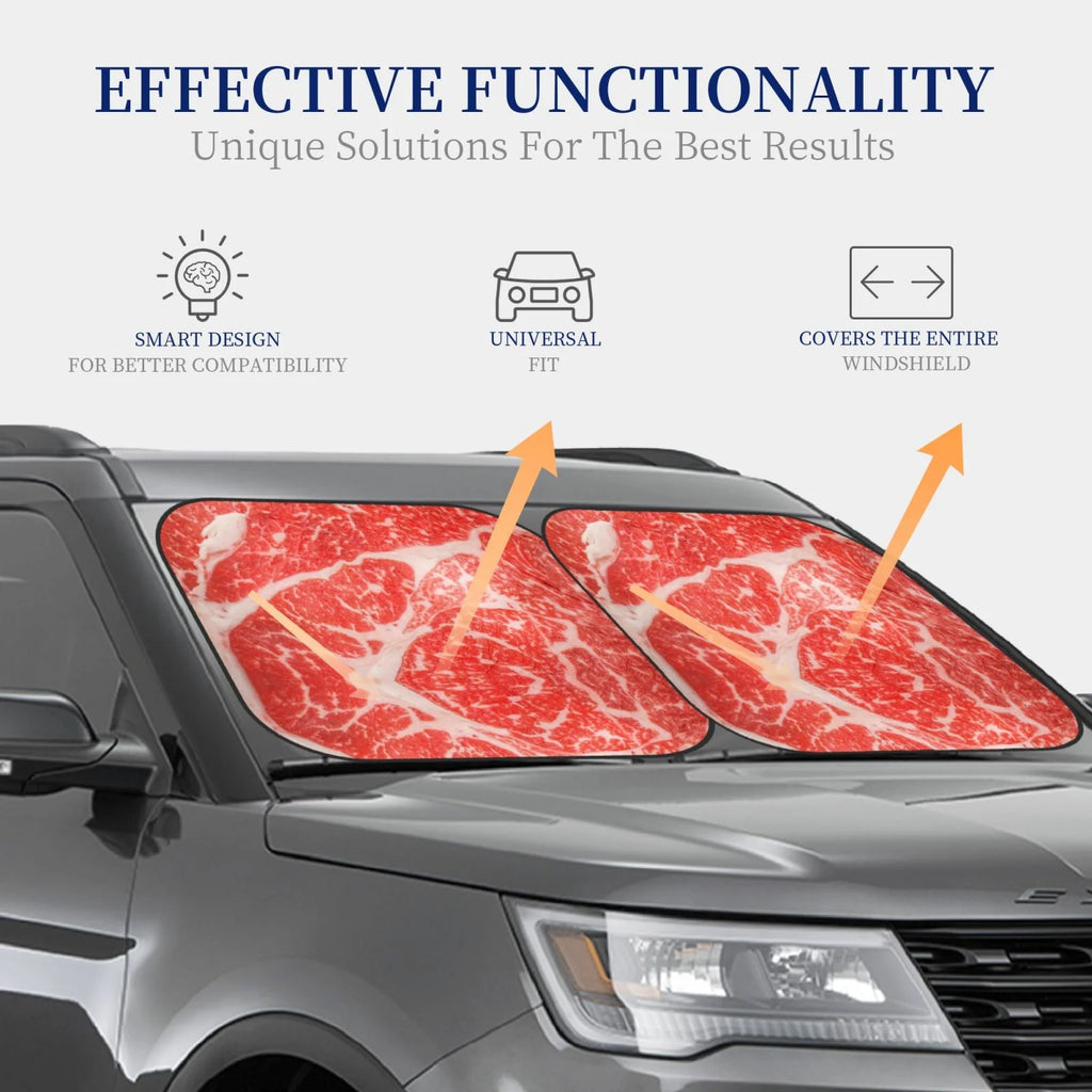 2 Pack Foldable Car Front Window Sun Visor Protector H107
