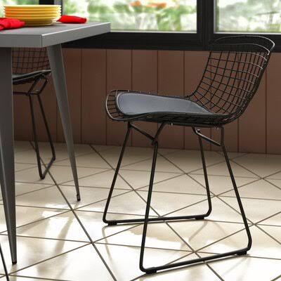 Black Leather Side Chair U870