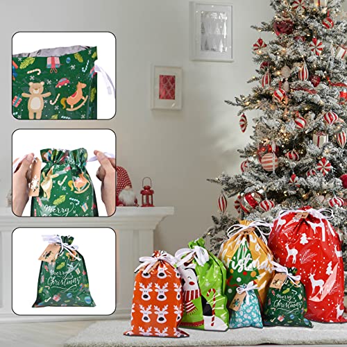 Assorted Sizes 34Pcs Christmas Gift Bags H124