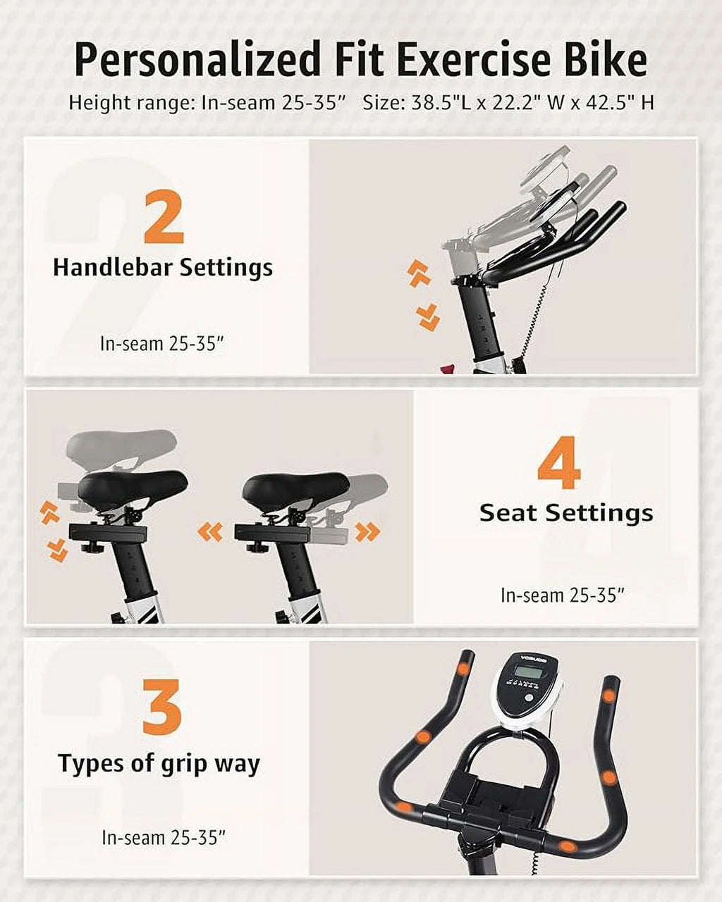 Magnetic Indoor Cycling Bike with 35lbs Flywheel R900