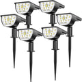 6 Pack IP67 Waterproof Solar Powered Spotlights I9618
