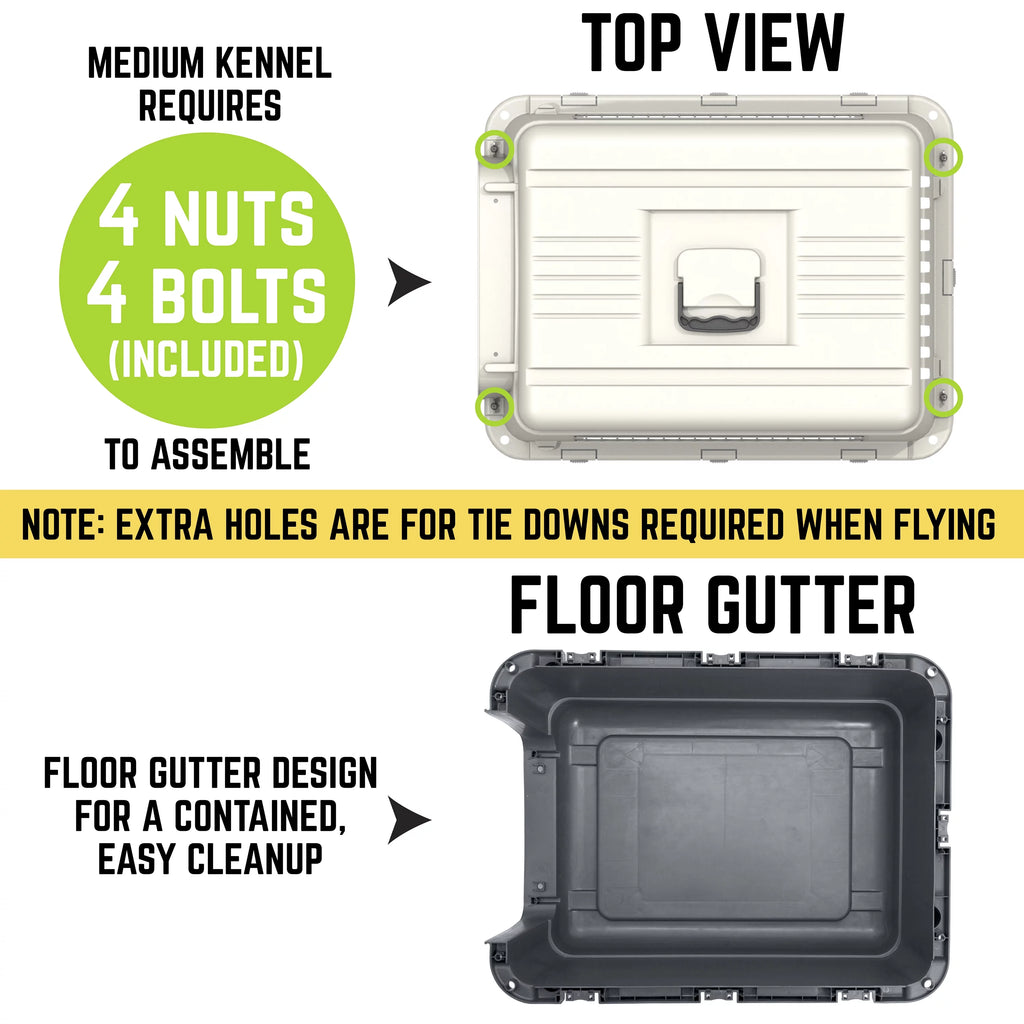 Plastic Dog Airline Approved Kennel Carrier C6322