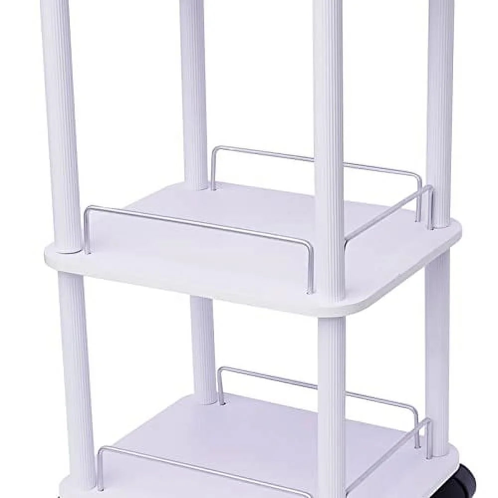 3-Tier Salon Trolley Cart with Rolling Wheels A9483