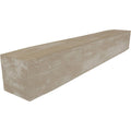 Sandblasted Faux Wood Fireplace Mantel, White Washed E223