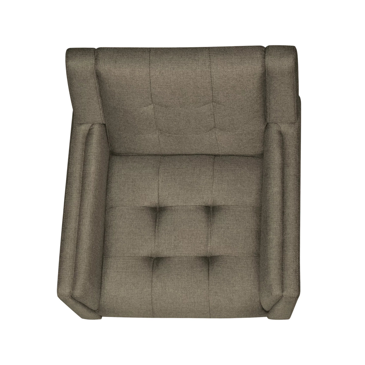 Mocha Tufted Fabric Arm Chair K8225
