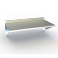 Stainless Steel Wall-Mounted Table with 4 inch Backsplash K21201