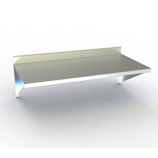 Stainless Steel Wall-Mounted Table with 4 inch Backsplash K21201