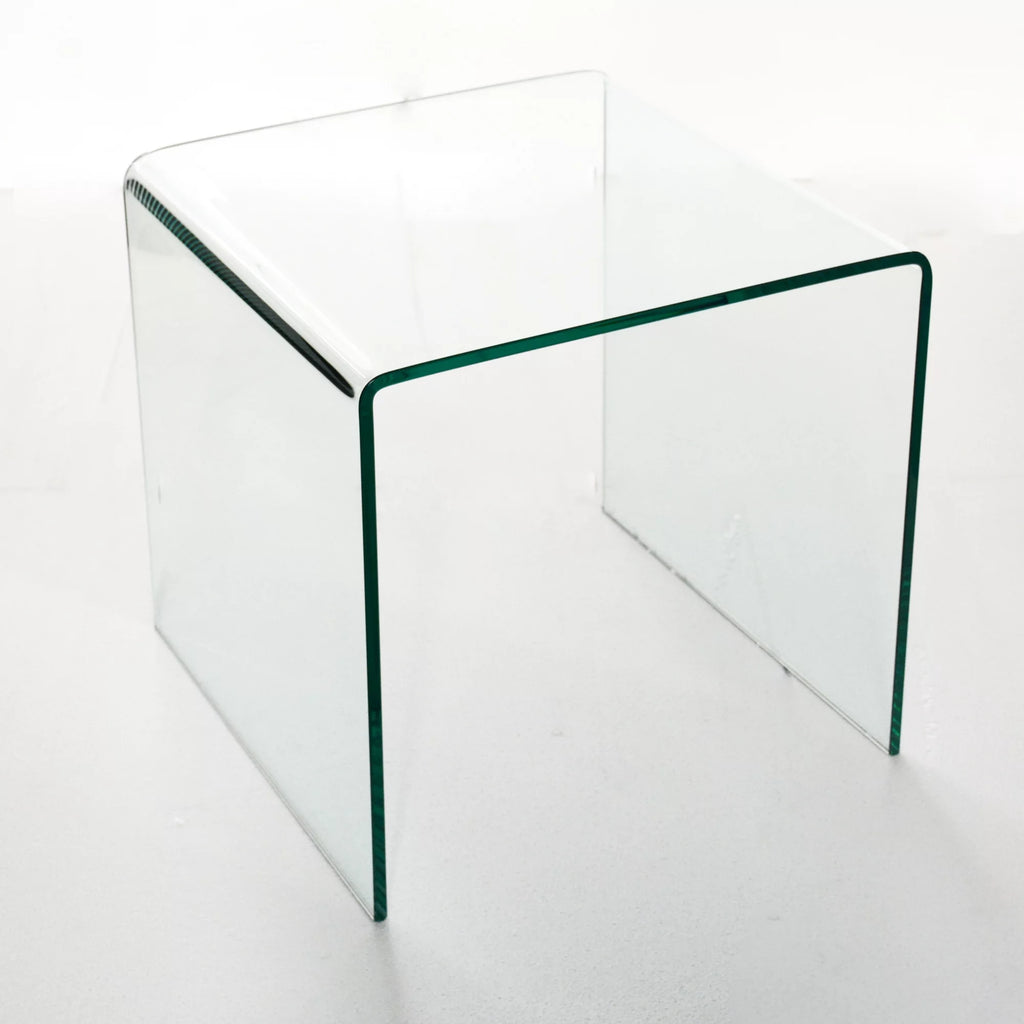 Small Clear Tempered Glass End Table G78827