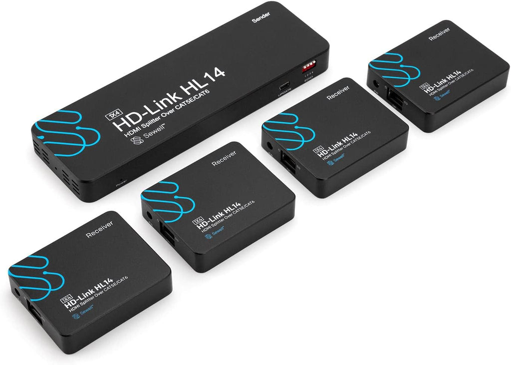 1x8 HDMI Splitter Over Cat5e/6, 160 ft D14594
